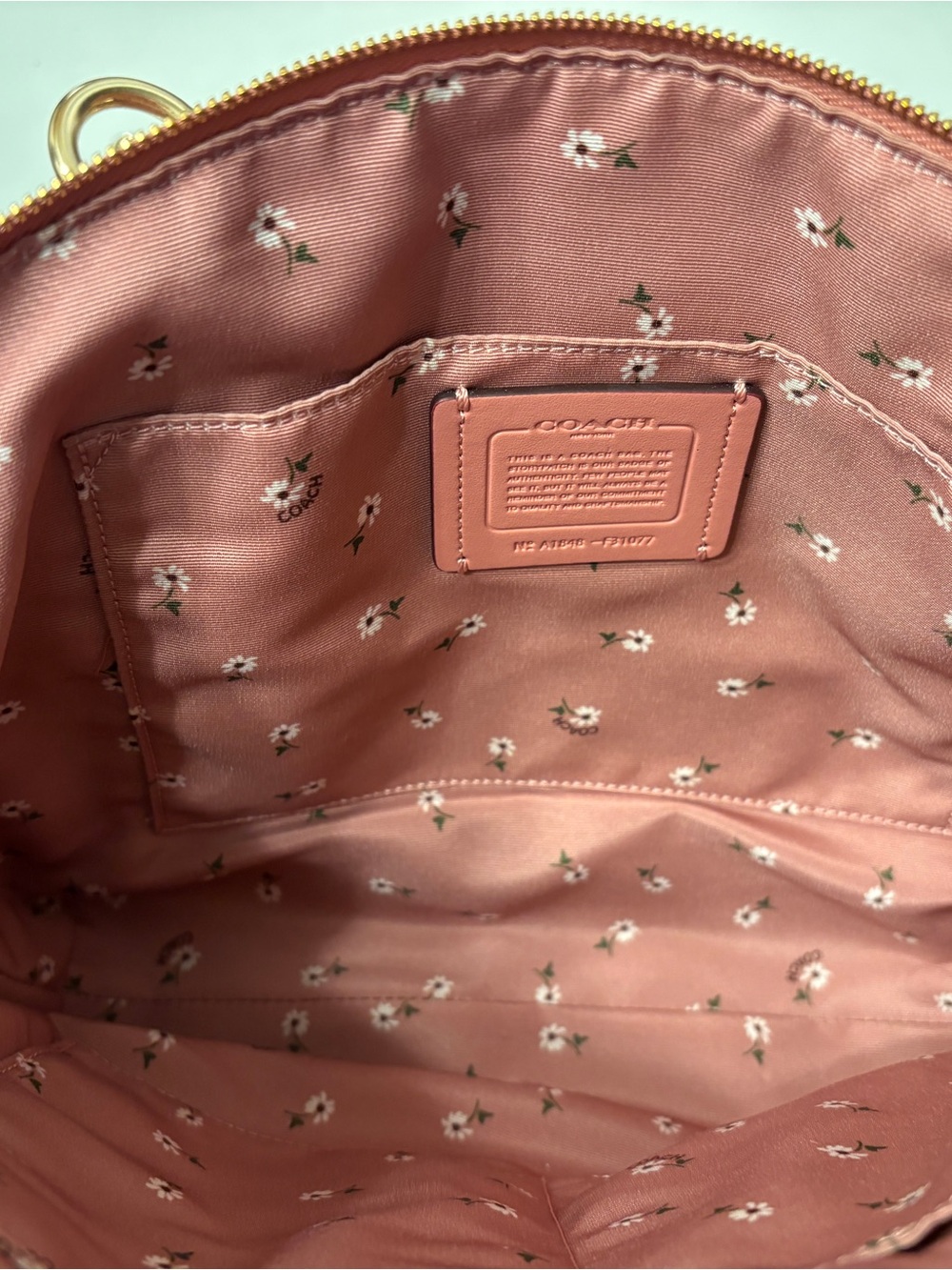 Coach Kelsey Pink Pebbled Leather Satchel with Gold Hardware - Picture 7 of 12